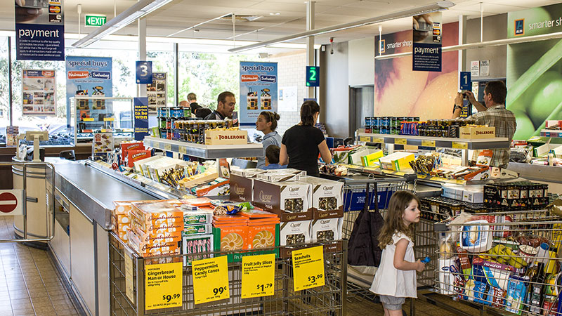 Cucos Kundenleitsystem für den Einzelhandel – Referenz Aldi Australien